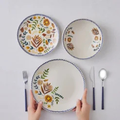 Hot Gardenya 18-Piece Stoneware Dinner Set for 6 People, Multi See All Dinner Sets|Stoneware Dinner Sets