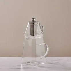 Discount Giza Borosilicate Glass Teapot Set, Transparent Turkish Coffee Pots|Turkish Teapots
