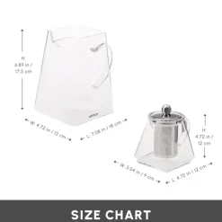 Discount Giza Borosilicate Glass Teapot Set, Transparent Turkish Coffee Pots|Turkish Teapots