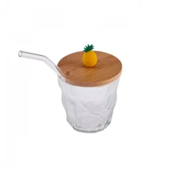 Sale Glacier 2 Piece Glass Set with Straws, Transparent Multi Mixed Glass Sets