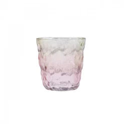 Online Glacier Glass Tumbler Glass, 287ml, Transparent Red Green Tumbler Glasses