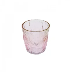 Online Glacier Glass Tumbler Glass, 287ml, Transparent Red Green Tumbler Glasses