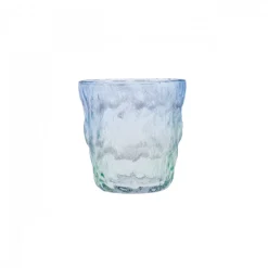 New Glacier Glass Tumbler Glass, 287ml, Transparent Blue Green Tumbler Glasses