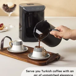 Clearance Globe 12-Piece Porcelain Espresso Turkish Coffee Cup Set for 6 People, 80ml, Multi Espresso & Turkish Coffee Cup Sets