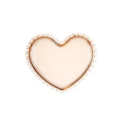 Outlet Glory Glass Heart Side Plate, 18cm, Side Plates