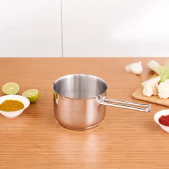 Best Grace Stainless Steel Induction Saucepan, 14cm, Silver Pans|Induction Cookware