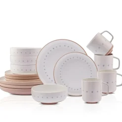 New Haag 16-Piece Stoneware Dinner Set for 4 People, Multi See All Dinner Sets|Stoneware Dinner Sets