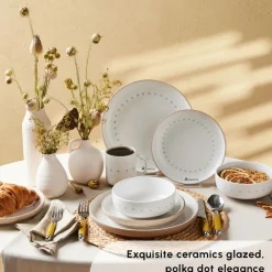 New Haag 16-Piece Stoneware Dinner Set for 4 People, Multi See All Dinner Sets|Stoneware Dinner Sets