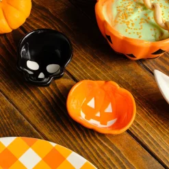 Best Halloween Bone Head Ceramic Snack Bowl, 7cm, Multicolour Bowls