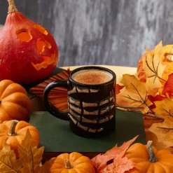 Discount Halloween Bones Ceramic Mug, 460ml, Multicolour Mugs