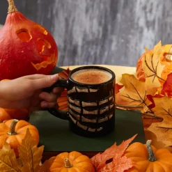 Discount Halloween Bones Ceramic Mug, 460ml, Multicolour Mugs