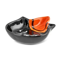 Discount Halloween Catspy Ceramic Snack Bowl, 12cm, Multicolour Bowls