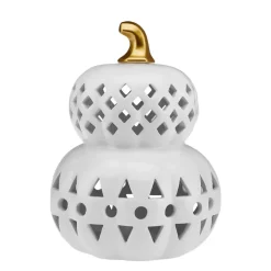 New Halloween Led Light Trinket, 19cm, White Gold Ornaments