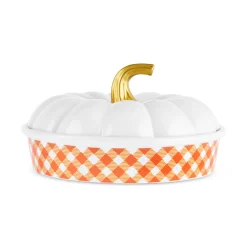 New Halloween Mothers Hand Pumpkin Ceramic Serving Platter, 24cm, Multicolour Bowls