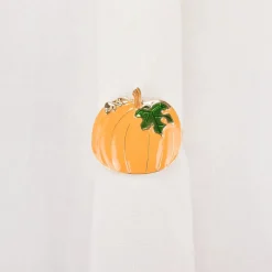 Online Halloween Pumpkin Napkin Ring Set, 2 Piece, 6.5cm, Multi Napkin Rings