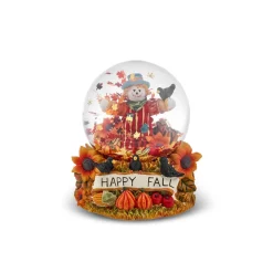 Discount Halloween Scare Crow Ceramic Snow Globe, 100mm, Multi Ornaments