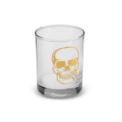 Discount Halloween Skull Glass Tumbler Glass, 380ml, Transparent Tumbler Glasses