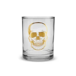 Discount Halloween Skull Glass Tumbler Glass, 380ml, Transparent Tumbler Glasses