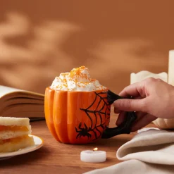 Sale Halloween Spider Ceramic Mug, 500ml, Multicolour Mugs