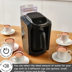 Sale Hatır Aqua Turkish Coffee Maker, 735W, Black Turkish Coffee Maker