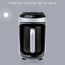 Best Hatır Hüps Turkish Coffee Maker and Milk Steamer, 535W, Silver Turkish Coffee Maker|Coffee Machines