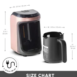 Online Hatır Hüps Turkish Coffee Maker and Milk Steamer, 535W, Coffee Machines