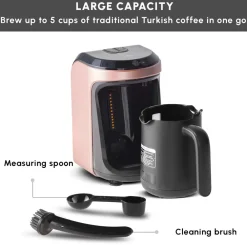 Online Hatır Hüps Turkish Coffee Maker and Milk Steamer, 535W, Coffee Machines