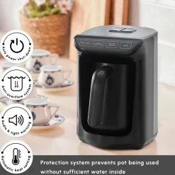 Hot Hatır Köz Milky Turkish Coffee Maker, 535W, Turkish Coffee Maker