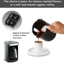 Clearance Hatır Köz Turkish Coffee Maker, 535W, Anthracite Coffee Machines|Turkish Coffee Maker