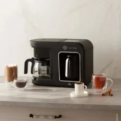 Discount Hatır Plus Mod 5 in 1 Essential Tea, Coffee Maker and Milk Steamer, 1400W, Coffee Machines