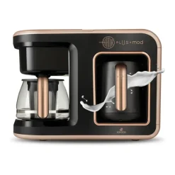 Online Hatır Plus Mod 5 in 1 Essential Tea, Coffee Maker and Milk Steamer, 1400W, Rosie Brown Coffee Machines