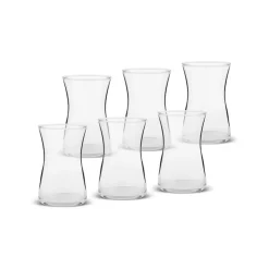 Clearance Heybeli 6-Piece Tea Glass Set for 6 People, 170ml Turkish Tea Sets