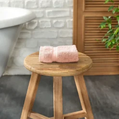 Hot Home 100% Turkish Cotton Face Towel, 30cmx30cm, Pink Towels