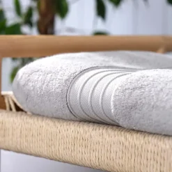 Discount Home 100% Turkish Cotton Bath Towel, 85cmx150cm, Grey Towels