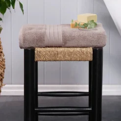 Online Home 100% Turkish Cotton Bath Towel, 85cmx150cm, Grey Towels