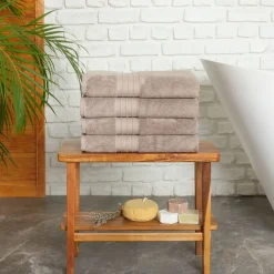 Best Home 100% Turkish Cotton Bath Towel Set, 4 Piece, 85cmx150cm Towel Sets