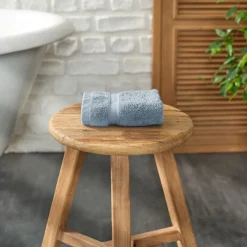 New Home 100% Turkish Cotton Face Towel, 30cmx30cm, Blue Towels