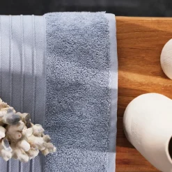 Clearance Home 100% Turkish Cotton Bath Towel, 85cmx150cm, Blue Towels