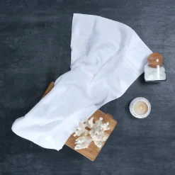 Home 100% Turkish Cotton Hand Towel, 50cmx90cm, White Towels