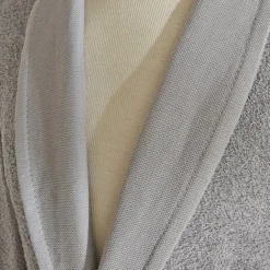 Hot Home Allen 6-Piece 100% Turkish Cotton Family Bathroom Set, Offwhite Bathrobes