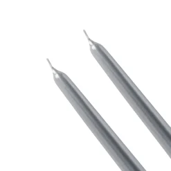 Outlet Home Andy 2-Piece Candle, 24cm, Silver Candles