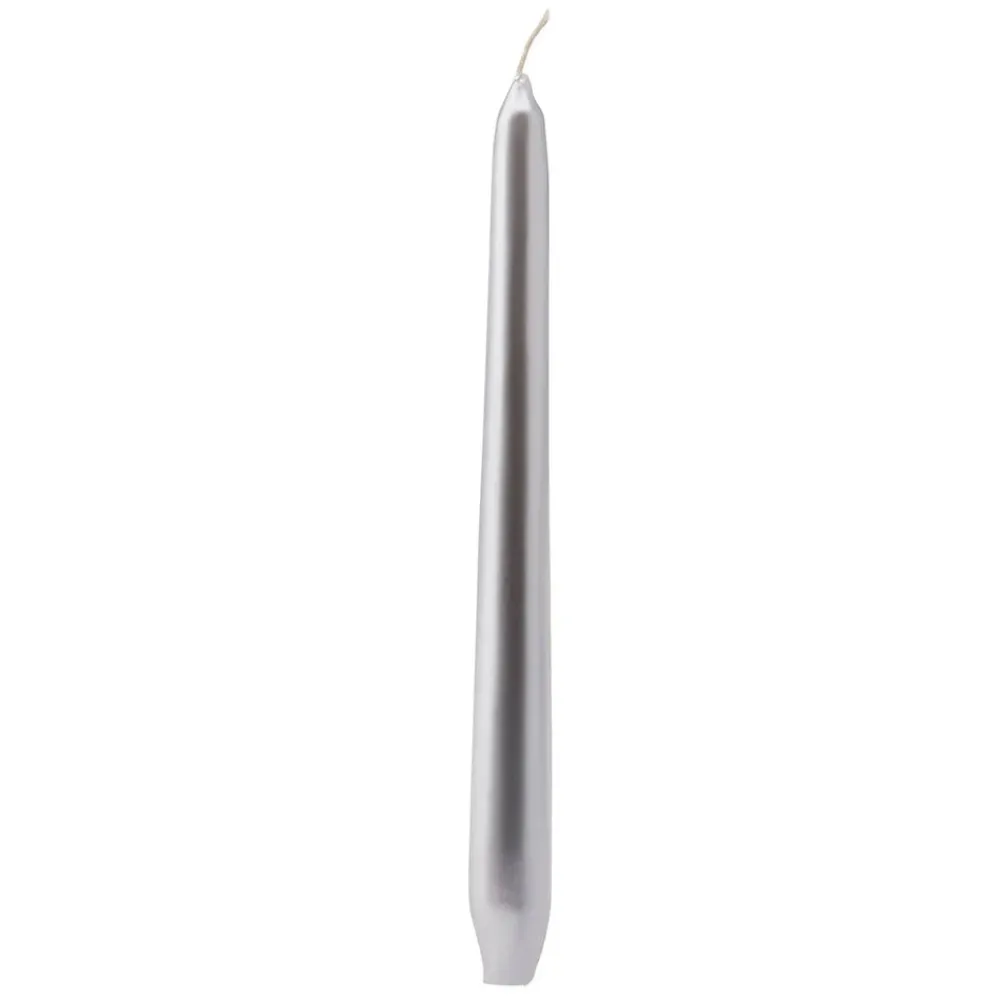 Outlet Home Andy 2-Piece Candle, 24cm, Silver Candles