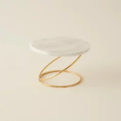 Discount Home Angelina Marble Decorative Candle Holder, 19x12cm, Candle Holder