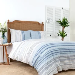 Discount Home Aspen 100% Turkish Cotton Duvet Cover Set, Double, White Duvet Cover Sets