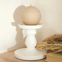 Outlet Home Ball Candle, 8cm, Ecru Candles
