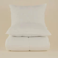 Best Home Basic Microfiber Duvet Cover Set, Offwhite Duvet Cover Sets