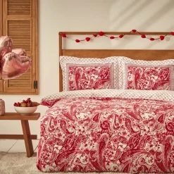 Online Home Bellance 100% Turkish Cotton Duvet Cover Set with Bed Sheet, Double, Multi Duvet Cover Sets