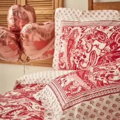 Online Home Bellance 100% Turkish Cotton Duvet Cover Set with Bed Sheet, Double, Multi Duvet Cover Sets