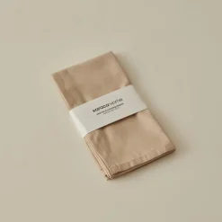 Best Home Belle 2-Piece Fabric Napkin, 40x40cm, Beige Paper Napkins