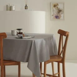 Home Belle Tablecloth, 140x200cm, Grey Tablecloths